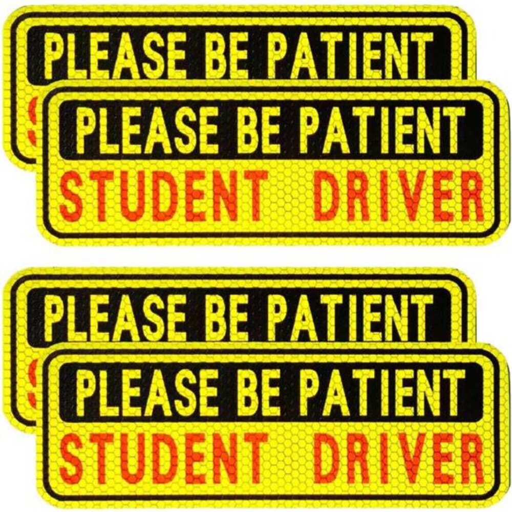 4 PCS Student Driver Magnet for Car New Driver Magnet for Car Please Be Patient